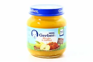 Gerber Apple and Pumpkin Puree Without Starch and Sugar for Children from 5 Months Glass Jar 130g — photo 6