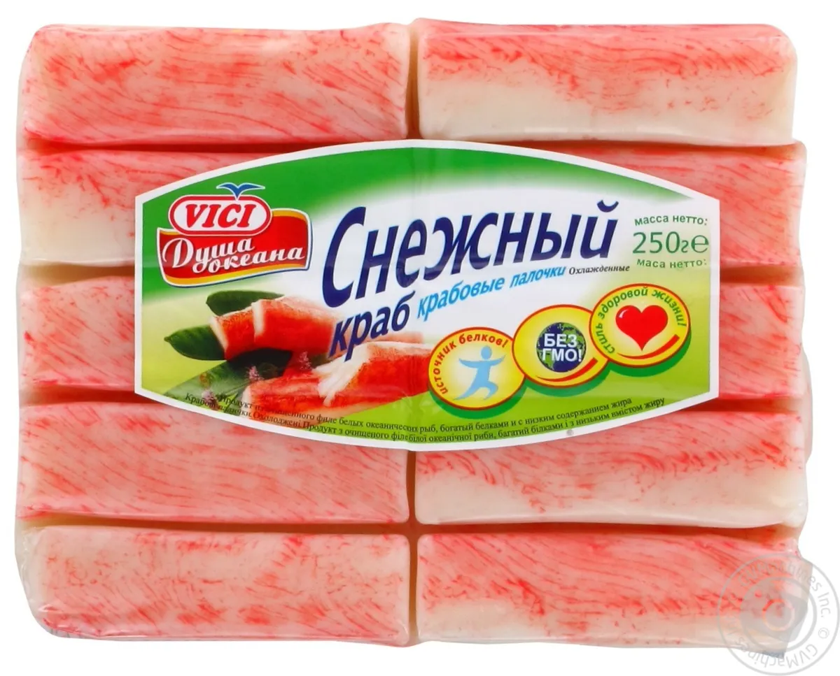 Палички Vici крабові Сніговий краб охолоджені 250г