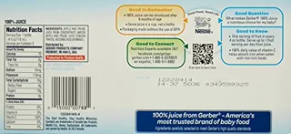 Gerber Сік Яблуко і Чорнослив 4 рідких унції 8 пакетів — фото 2