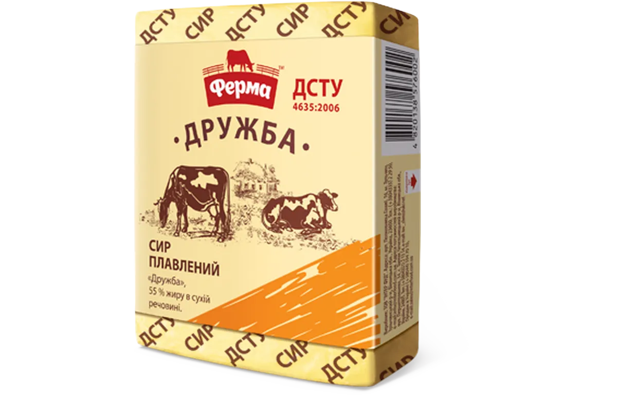 Ferma Druzhba Processed Cheese 55% 90g