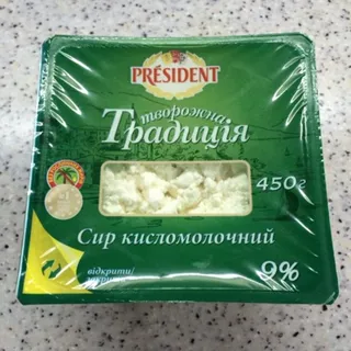President Cottage Cheese Traditional 9% 250g — photo 4
