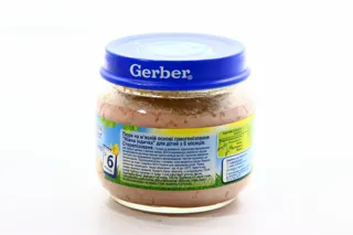 Gerber Tender Turkey Puree for Children from 6 Months Glass Jar 80g — photo 3