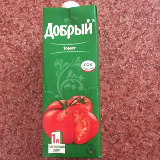 Dobry Tomato Juice with Salt and Pulp 1 L — photo 2