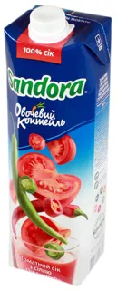 Sandora Spicy Tomato Vegetable Cocktail Juice with Salt 0.95L — photo 2