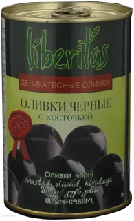 Liberitas Black Olives with Pit 425g — photo 4