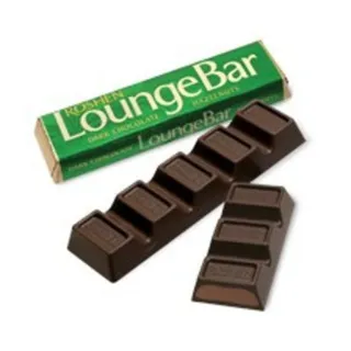 Roshen LoungeBar dark chocolate bar with hazelnut praline filling 45g — photo 6