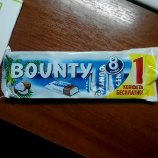 Bounty Chocolate Bar 7+1 220g — photo 3