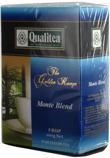Чай Qualitea Monte Blend Середньолистовий Чорний 100г — фото 2