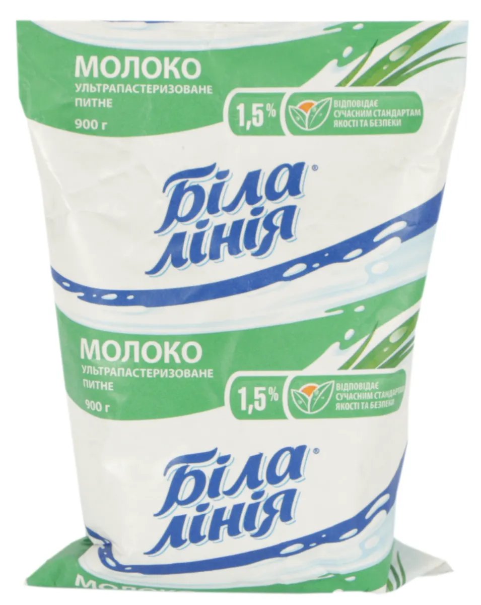 Bila Liniia Milk 1.5% Tetra Pak 900g