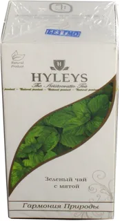 Hyleys green tea blend of Ceylon and Chinese baihao tea with mint 25x1.5g Sri Lanka — photo 6