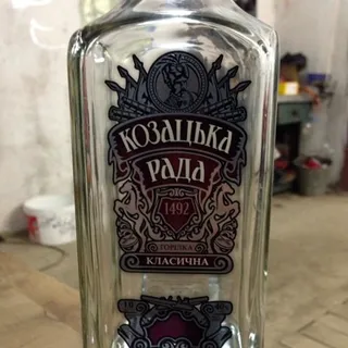 Kozatska Rada Classic Vodka 40% Glass Bottle 1L — photo 3