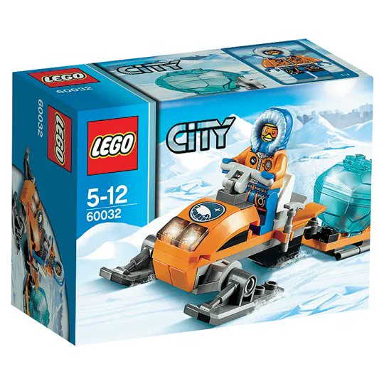 lego Сіті Космічний Порт Арктичні Аеросани, 44 деталі