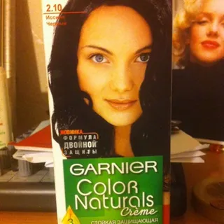 Фарба для волосся Garnier Color Naturals Crème Чорний опал 2.10 стійка 1шт — фото 10