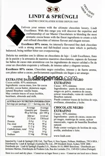 Lindt Excellence Swiss Dark Chocolate 85% 100g — photo 4