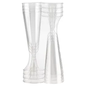 ASDA clear plastic wine glasses