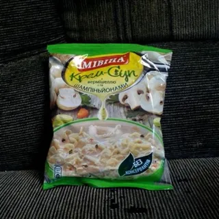 Mivina cream soup with vermicelli and mushrooms 57.5g packet — photo 5