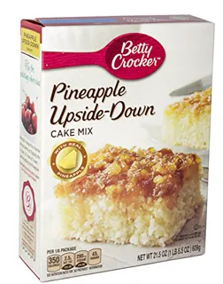 Betty Crocker Pineapple Upside Down Cake Mix, 21.5oz Box (2-pack) — photo 3