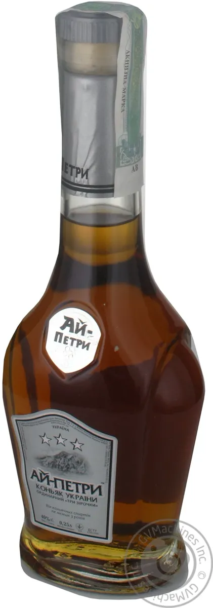 Коньяк Ай-Петрі ординарний 3 зірки 40% 0,25л