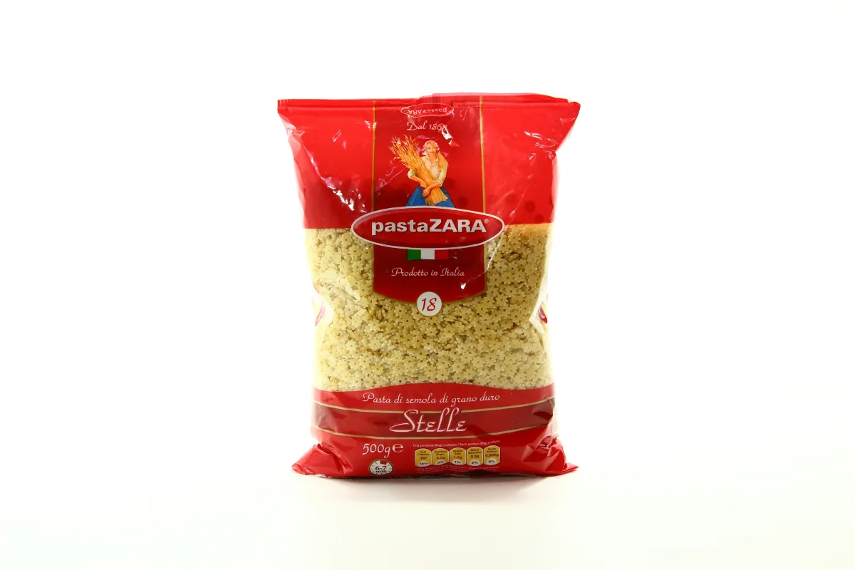 Pasta Zara Stelle Star-shaped Pasta No. 18 500g