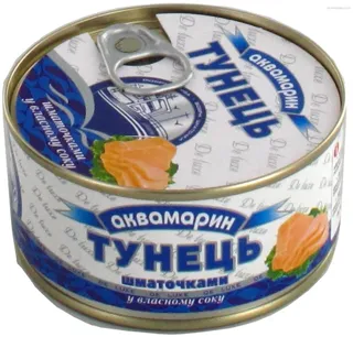 Akvamaryn Tuna for Salads in Own Juice 185g — photo 3