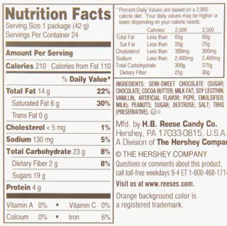 Reese's Peanut Butter Cups, Dark Chocolate, 1.5 oz (Pack of 24) — photo 5