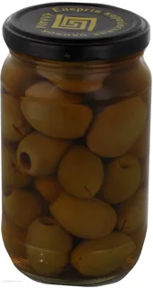Ellada green pitted olives 370ml glass jar — photo 3