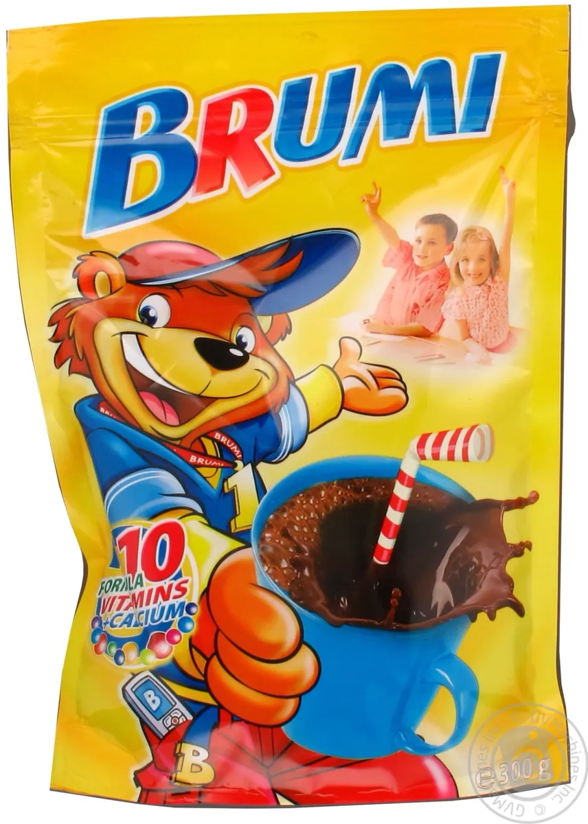Какао Brumy з вітамінами і кальцієм 300г