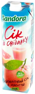 Sandora Grapefruit Breakfast Juice with Pulp 0.95L — photo 2