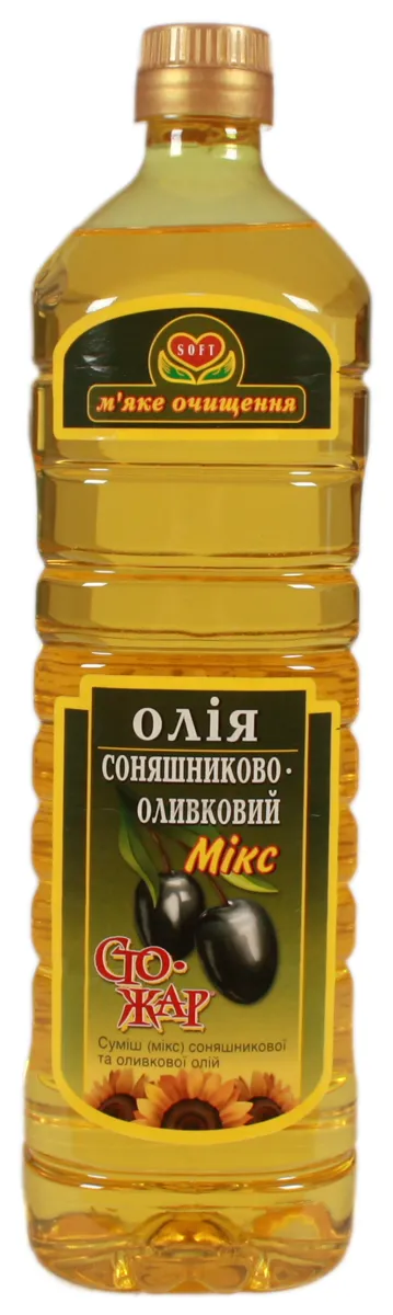 Олія Стожар Соняшниково-Оливкова Рафінована Дезодорована 1000мл