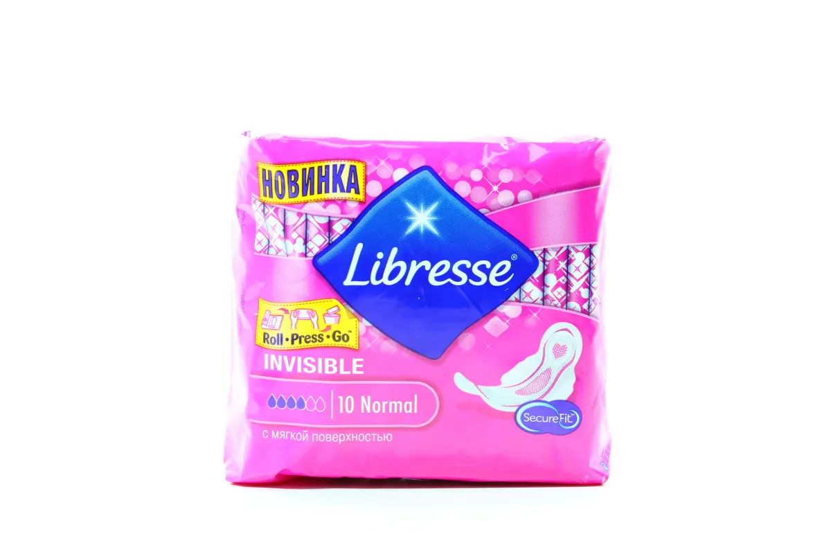 Прокладки Libresse Invisible Clip Normal гігієнічні 10 шт