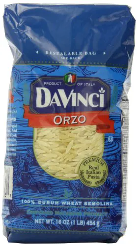 davinci Орзо, 100% твердих сортів пшениці, манна крупа, 16 унцій (упаковка 12)