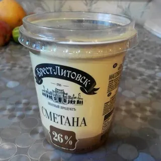 Brest-Litovsk Sour Cream 26%, 400g — photo 3