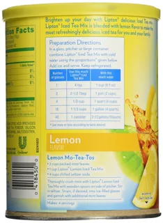 Lipton Natural Lemon Sweetened Iced Tea Mix 750g Canister — photo 12