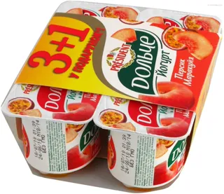 Dolche Yogurt Peach-Passion Fruit 3.2% 120g x 4 — photo 4