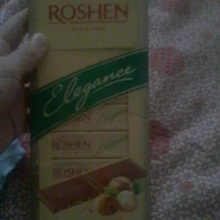 Roshen Elegance Chocolate with Crushed Hazelnuts 100g — photo 3