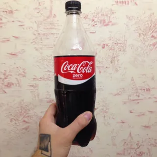 Coca Cola Zero drink plastic bottle 1L — photo 2
