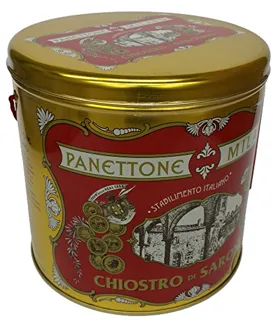 Panettone fruit cake gold tin 1000g Christmas 2015 Milano — photo 3