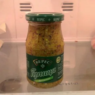 Veres Mustard with Horseradish glass jar 190g — photo 4