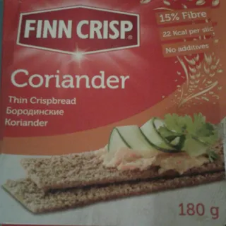 Finn Crisp Borodinsky Crispbread with Coriander 180g — photo 2