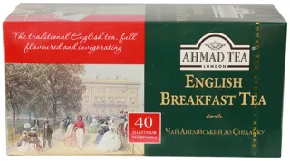 Ahmad Tea black English breakfast 40 bags — photo 2