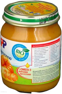 Hipp Pumpkin and Potato Puree with Omega-3 Fatty Acids for Children from 4 Months 125g Glass Jar — photo 2