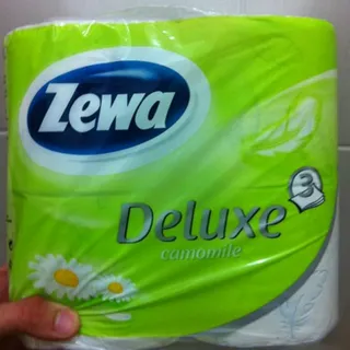 Zewa Deluxe Chamomile White Toilet Paper 3-ply 4pcs — photo 8