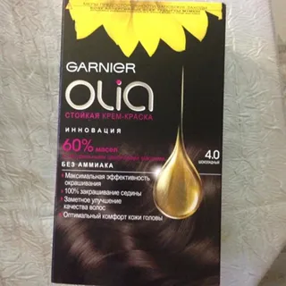 Garnier Olia Cream Hair Color Chocolate 4.0 Ammonia-Free 1pc — photo 4
