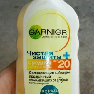 Спрей проти засмаги Garnier Ambre Sola Чистий захист Прозорий SPF20 200 мл — фото 8