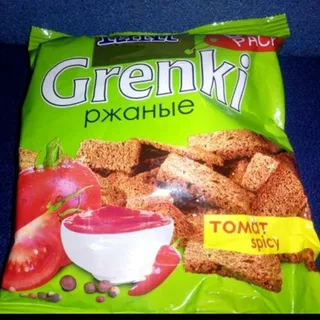 Flint rye croutons with tomato Spicy flavor flow pack 130g — photo 3