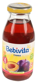 Bebivita Plum Juice 0.2L Glass Bottle from 4 Months — photo 4