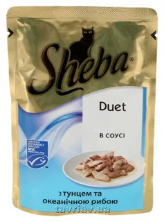 Sheba Duet Tuna & Ocean Fish Cat Food Pouch 85g — photo 6