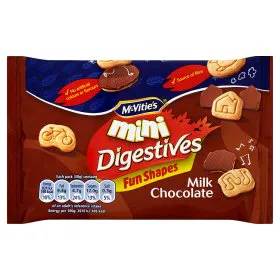 Mcvities Міні печиво Дайджестів молочний шоколад