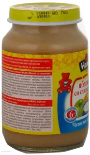 Hame Apple Cream Puree for Children from 6 Months Glass Jar 190g — photo 2