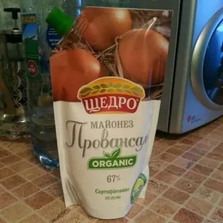 Shchedro Provencal Organic Mayonnaise 67% Doy-Pack 400g — photo 3